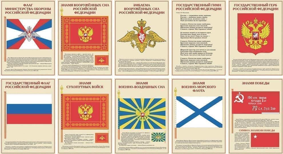 Государственные и воинские символы России