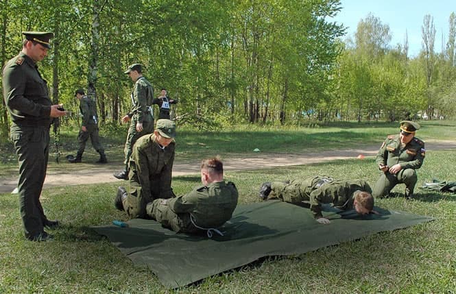 Категории военнослужащих для проверки уровня физической подготовленности 